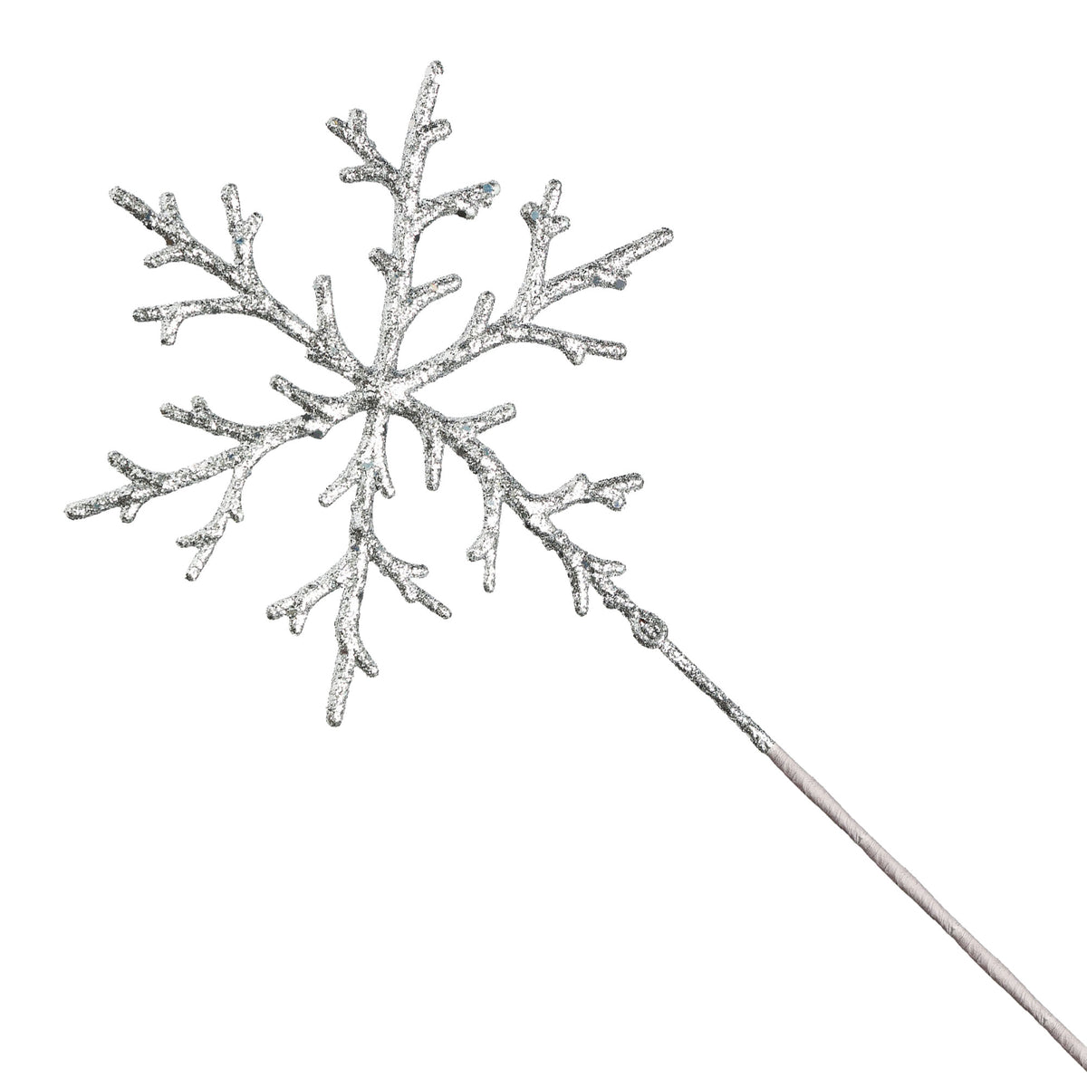 Silver Glitter Snowflake Spray
