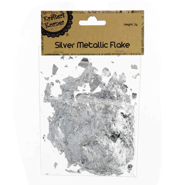 Silver Metallic Flakes DIY Craft