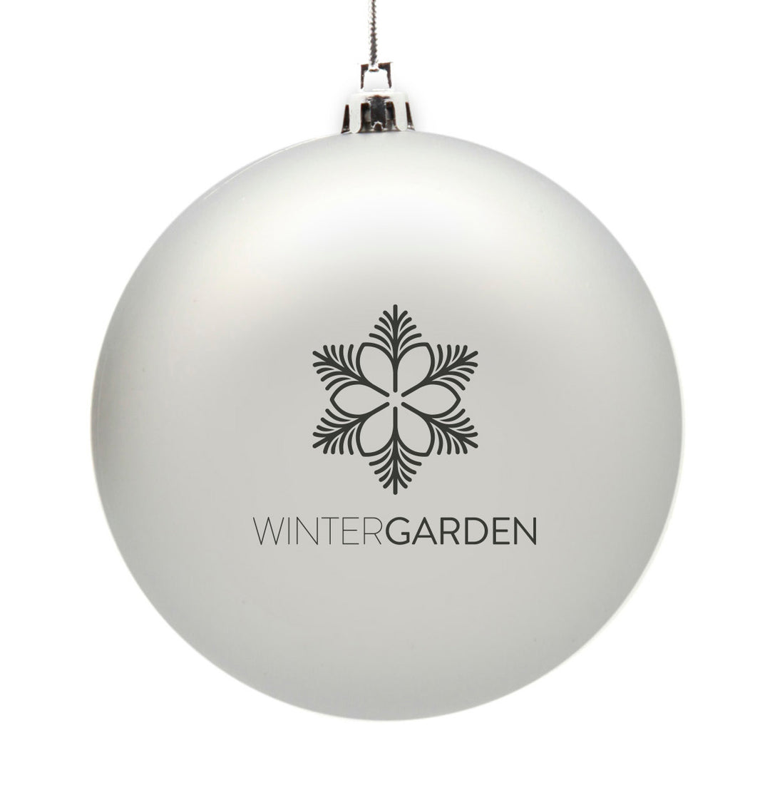 Customised Shatterproof Printed Logo Bauble - 10cm