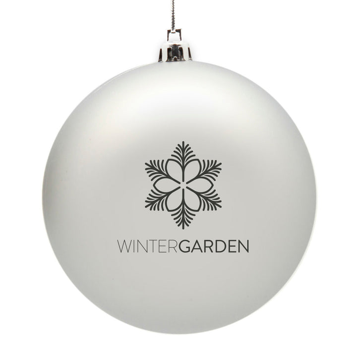 Customised Shatterproof Printed Logo Bauble - 10cm
