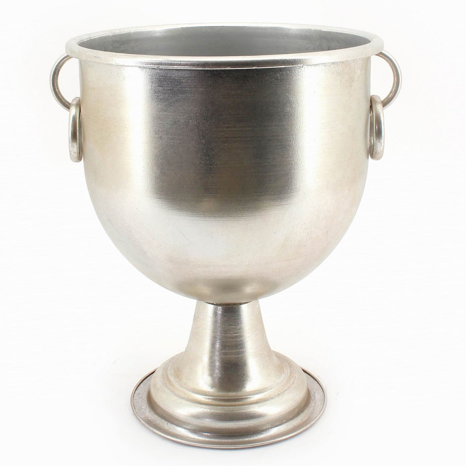 Silver Metal Urn 45cm(h)