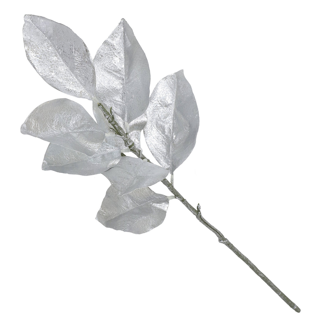 Silver Metallic Leaf Spray