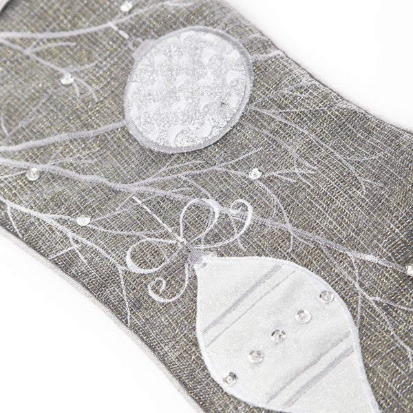 Silver Motif Christmas Stocking Bundle