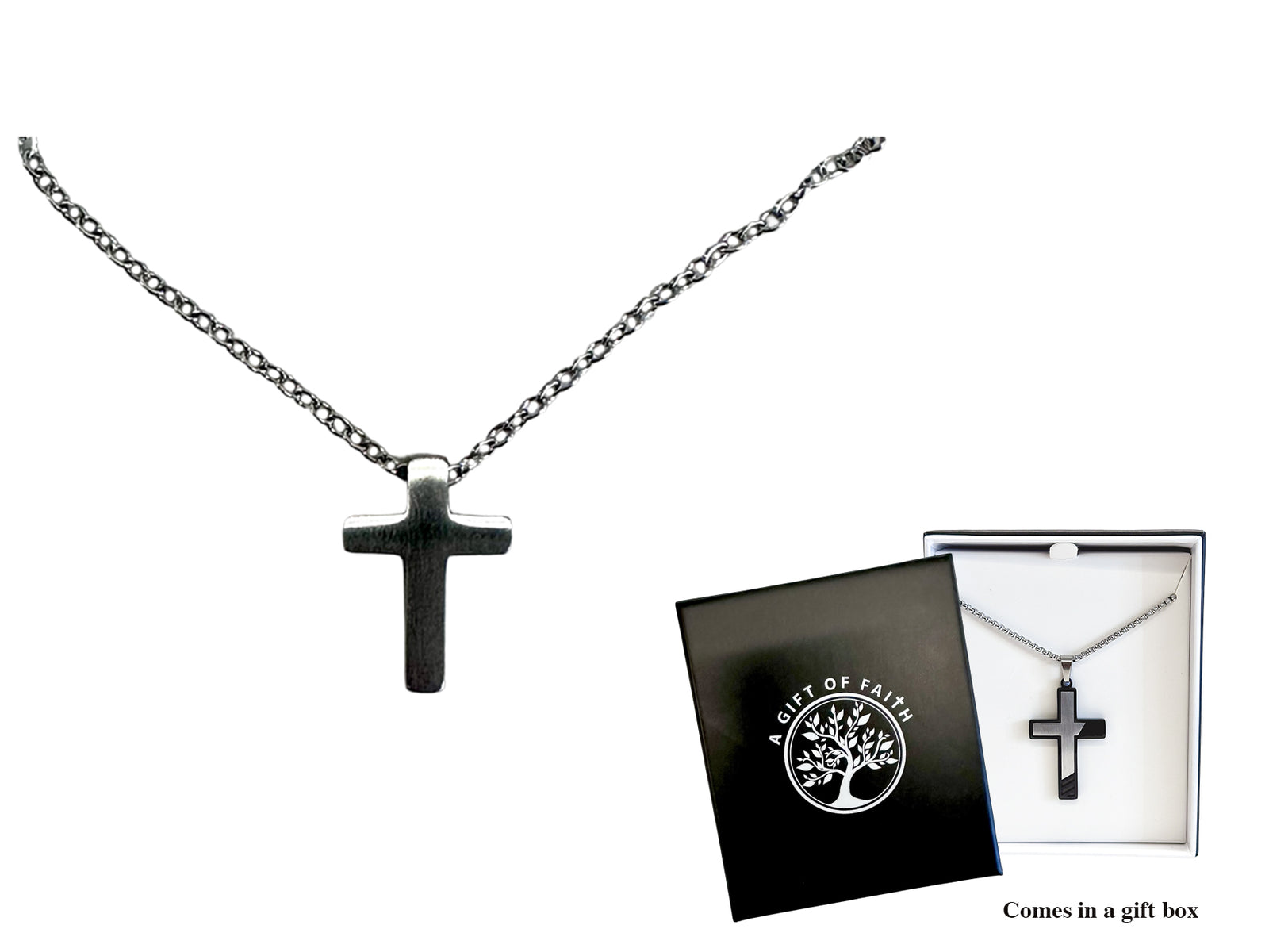 Simple Cross Pendant Necklace
