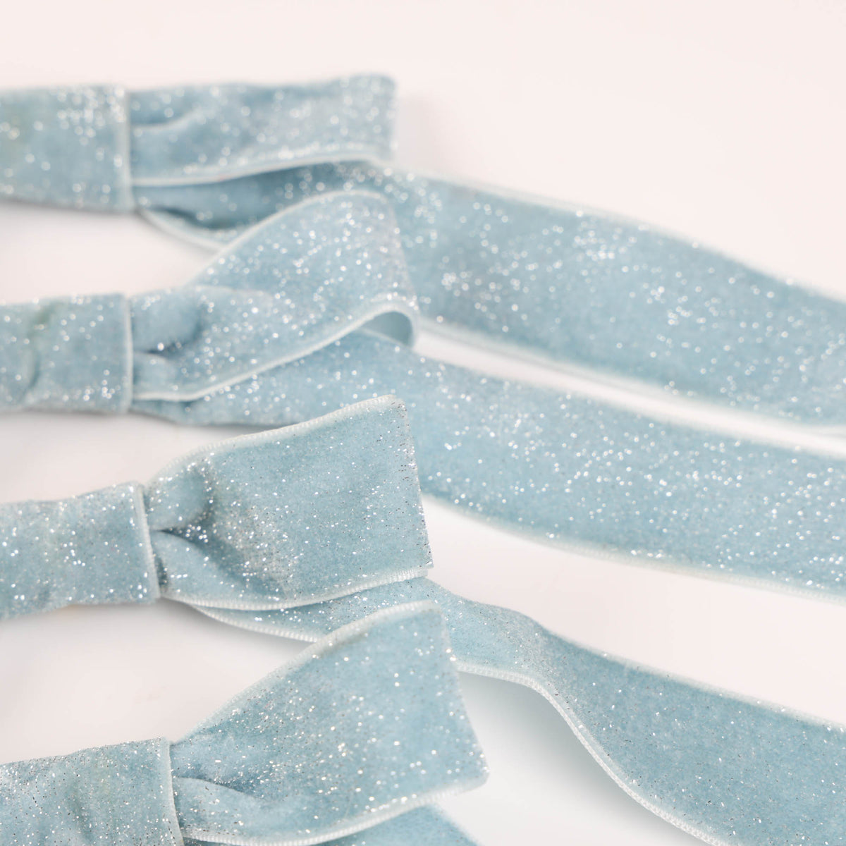 Sky Blue Bows - Pack of 4