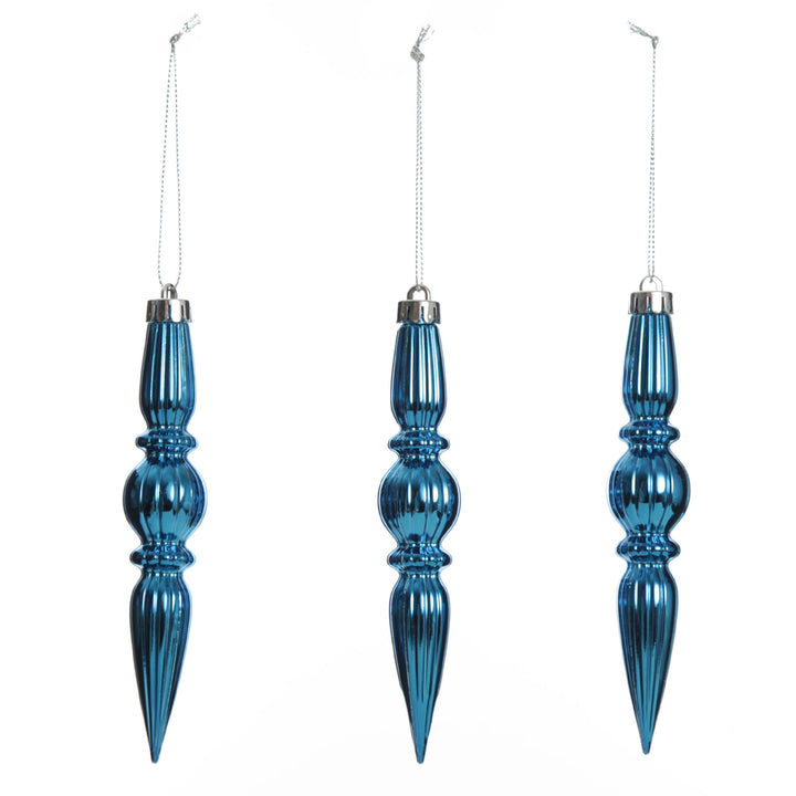 Small Blue Christmas Drop Decoration