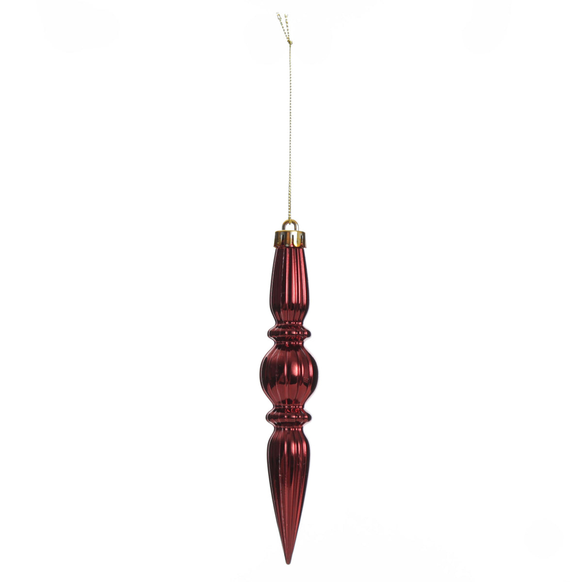 Small Burgundy Christmas Drop Decoration