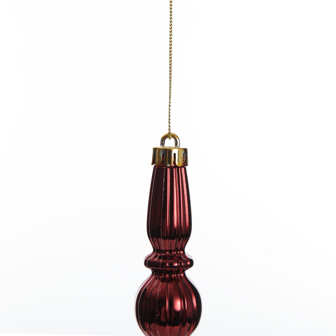 Small Burgundy Christmas Drop Decoration