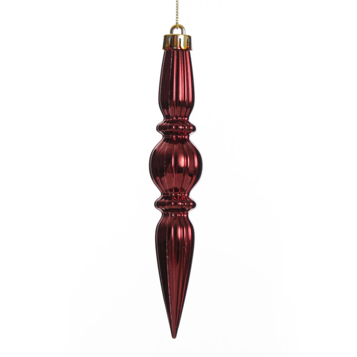 Small Burgundy Christmas Drop Decoration