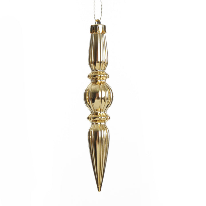 Small Champagne Christmas Drop Decoration - Set of 3