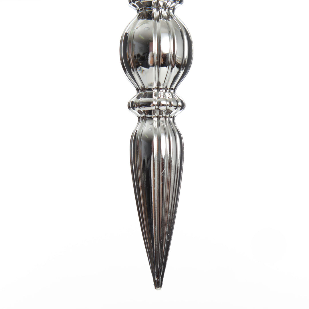 Small Silver Christmas Drop Decoration
