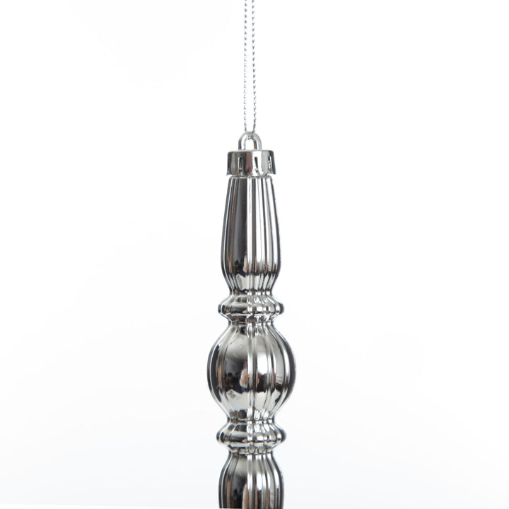 Small Silver Christmas Drop Decoration