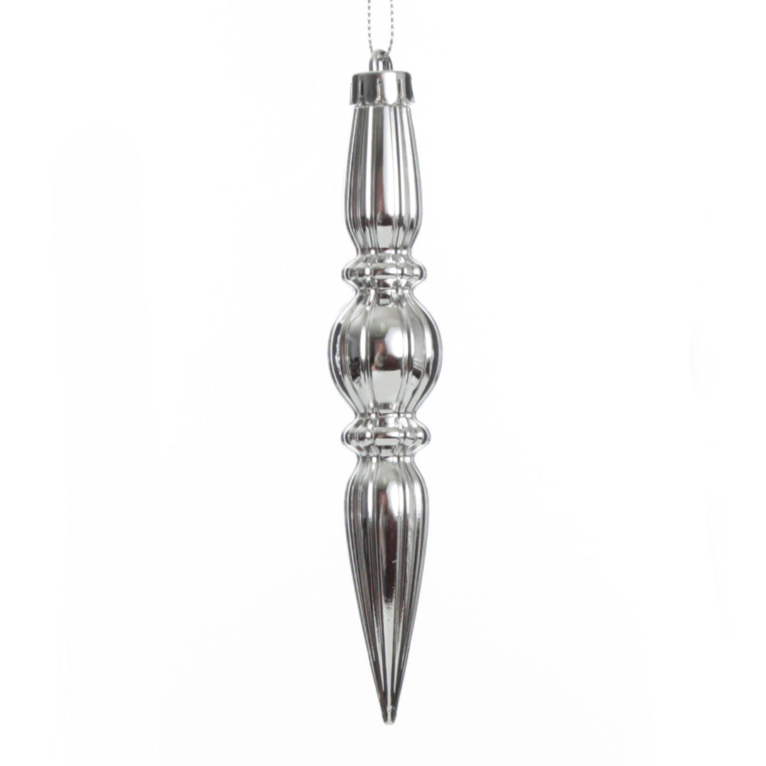 Small Silver Christmas Drop Decoration