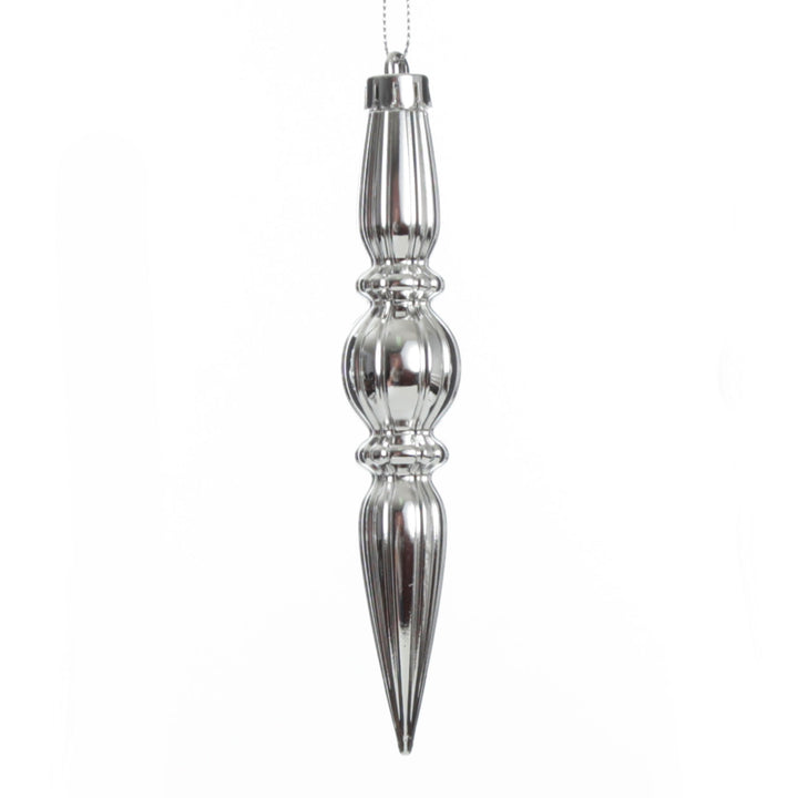 Small Silver Christmas Drop Decoration