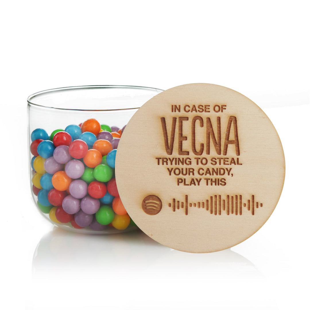 Personalised Spotify Code Treats Jar