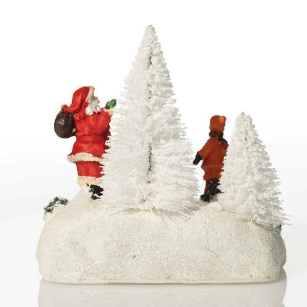 The product has been saved. Christmas Snow Scene Lightup Ornament Santa
