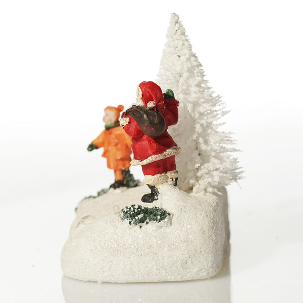 The product has been saved. Christmas Snow Scene Lightup Ornament Santa