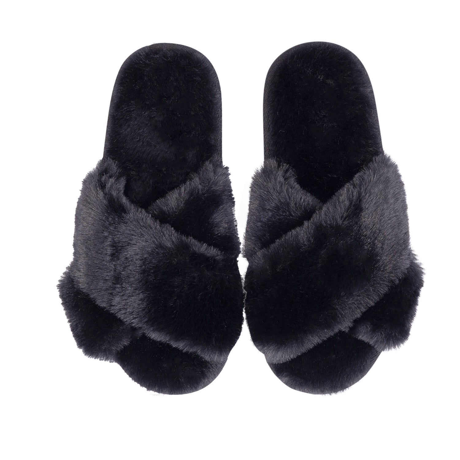 SnuggUps - Women's Cross Open Toe - Black - Small EU35-37
