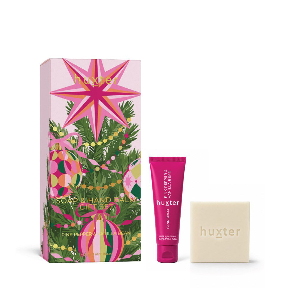 Soap and Hand Balm Gift Set - Pink