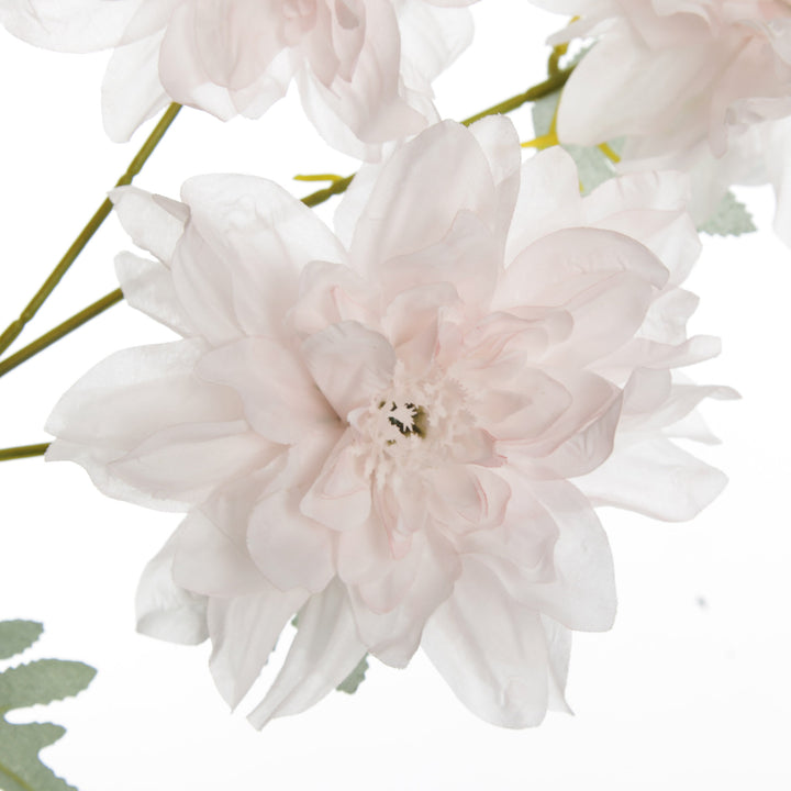 Soft Pink Dahlia Flower Trio Spray - Flower Detail