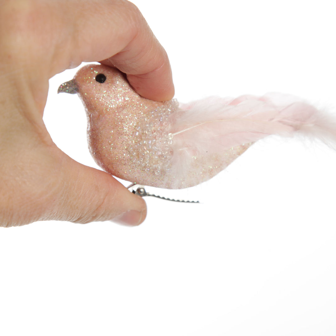 Soft Pink Bird Clip