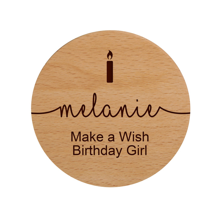 Personalised Birthday Scented Soy Candle - Lid Design 1