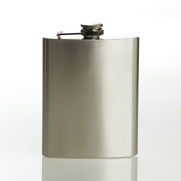 ANZAC Tribute Memorial Poppy Stainless Steel Hip Flask - Matt Finish