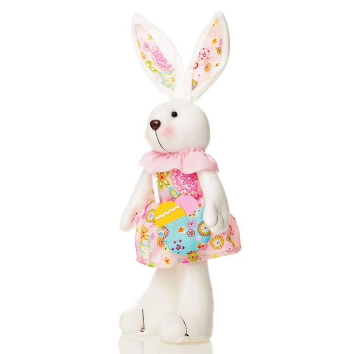  Standing  Bright Plush Bunny Pink