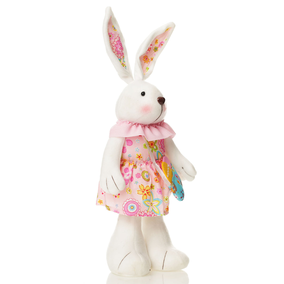  Standing  Bright Plush Bunny Pink