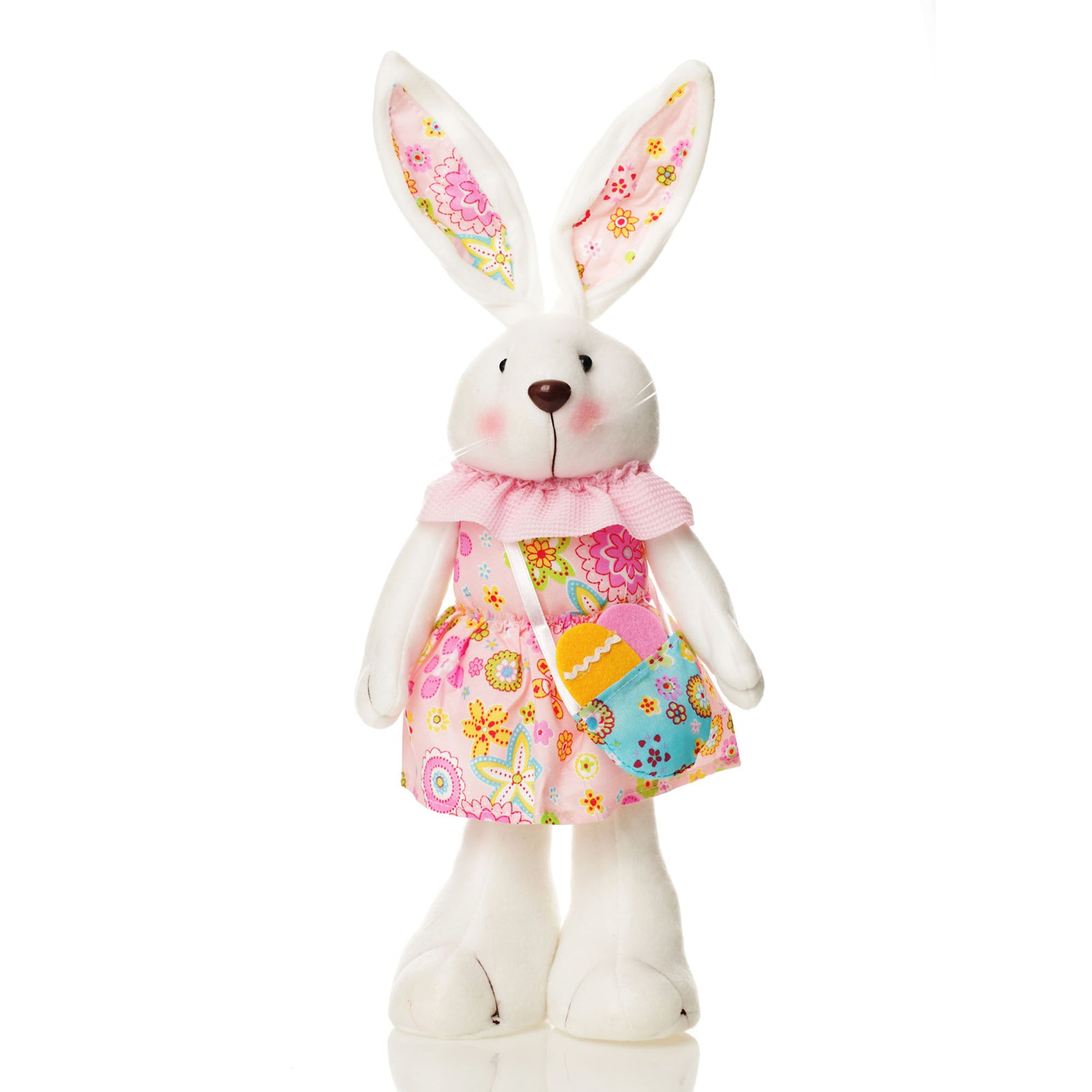  Standing  Bright Plush Bunny Pink
