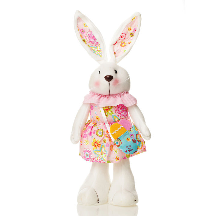  Standing  Bright Plush Bunny Pink