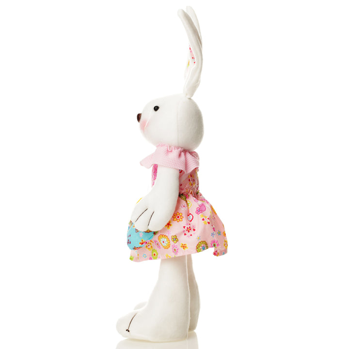  Standing  Bright Plush Bunny Pink