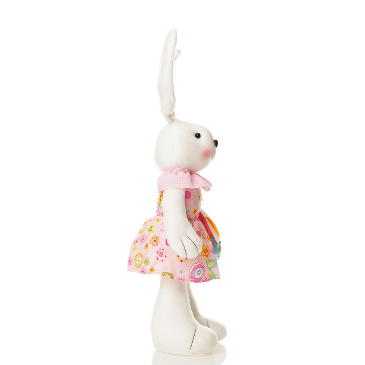 Standing  Bright Plush Bunny Pink