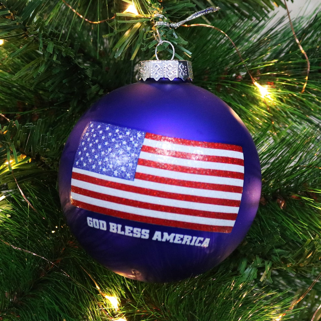 Stars and Stripes USA Christmas Bauble