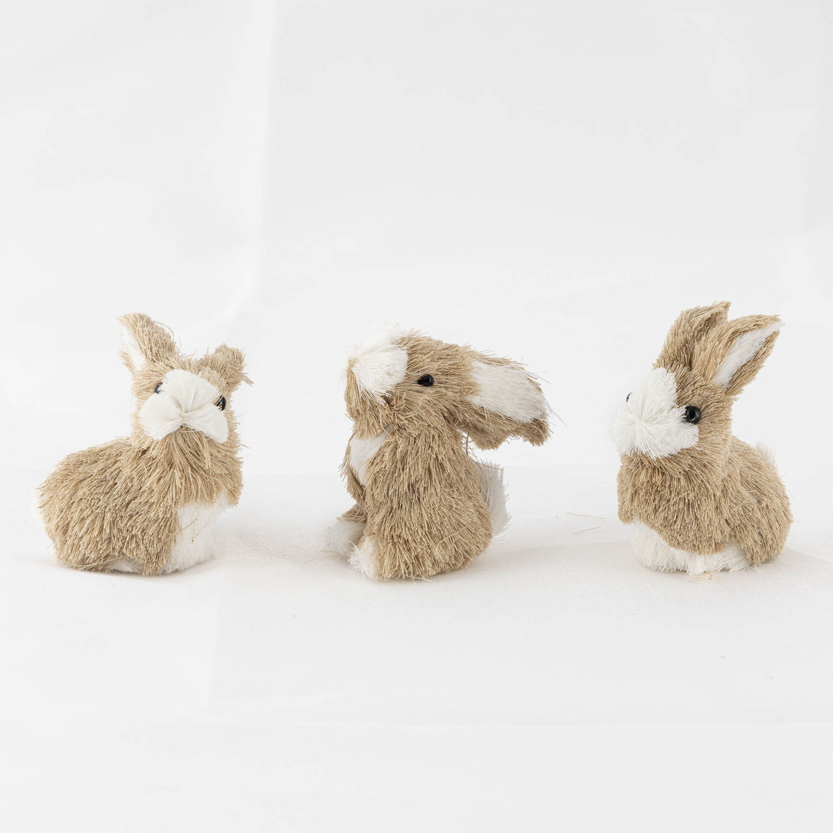 Natural Straw Bunny Set of 3
