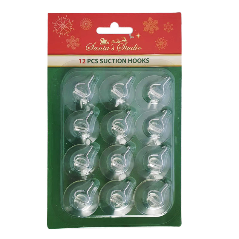 Suction Hooks 3.5cm 12 pk