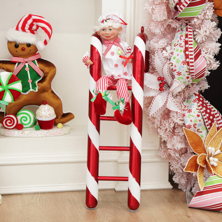 Candy Cane Stripe Ladder Christmas Ornament