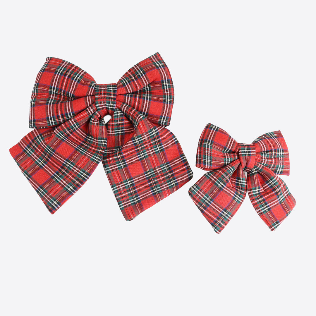 Tartan Christmas Bow - 20cm