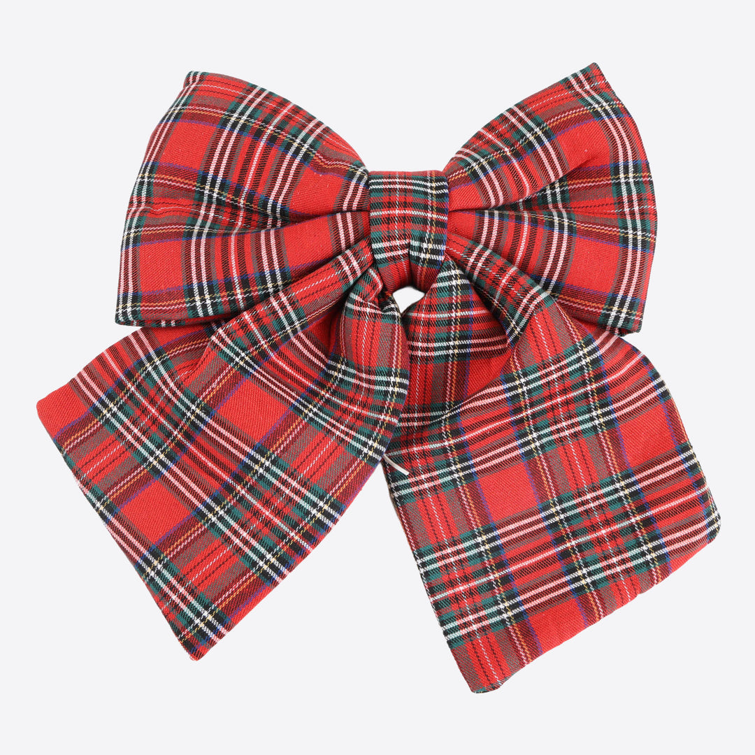 Tartan Christmas Bow - 30cm