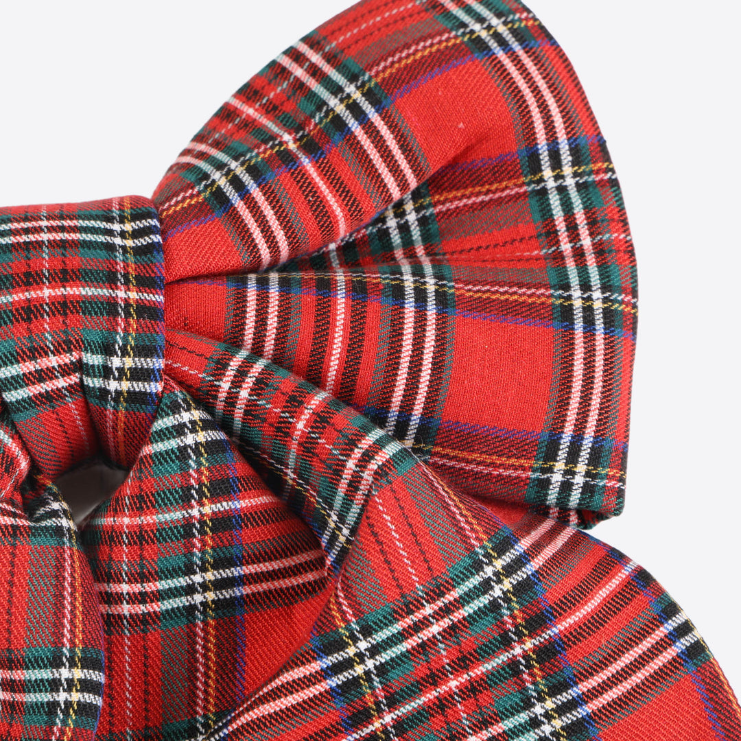 Tartan Christmas Bow - 30cm