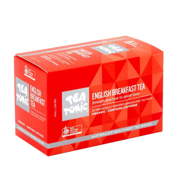 Tea Tonic English Breakfast Tea - 20 Teabags Box (Organic)