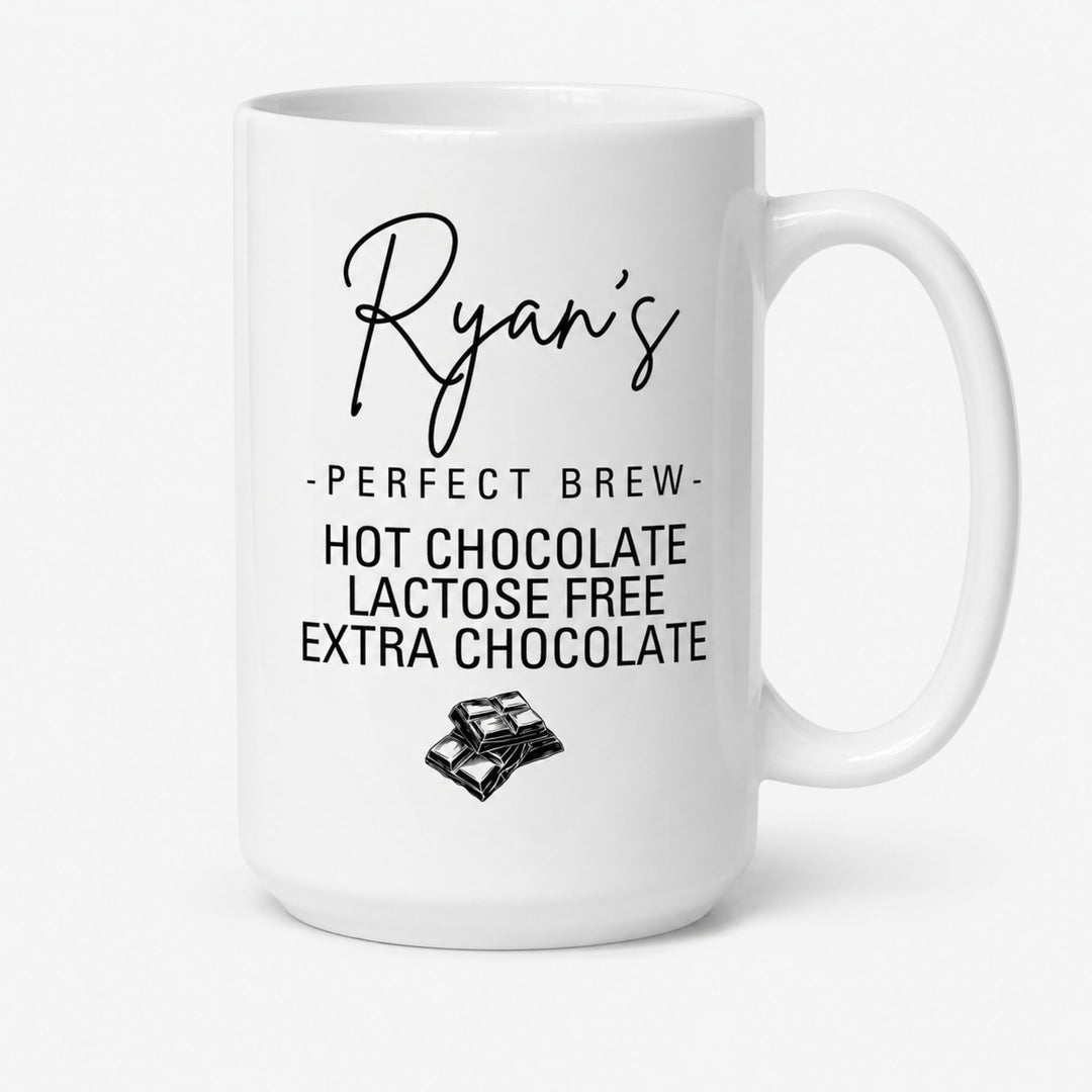 The Perfect Brew Personalised Drink Order Mug