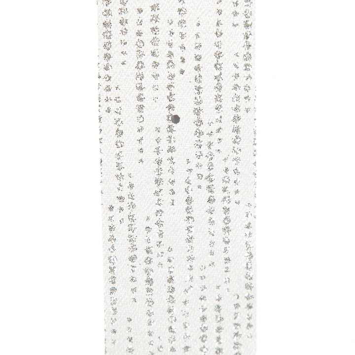 Three Assorted Silver Snowflakes and Dots Christmas Ribbons