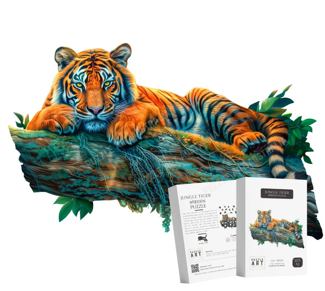 Wooden Puzzle - Tiger Jungle - A5