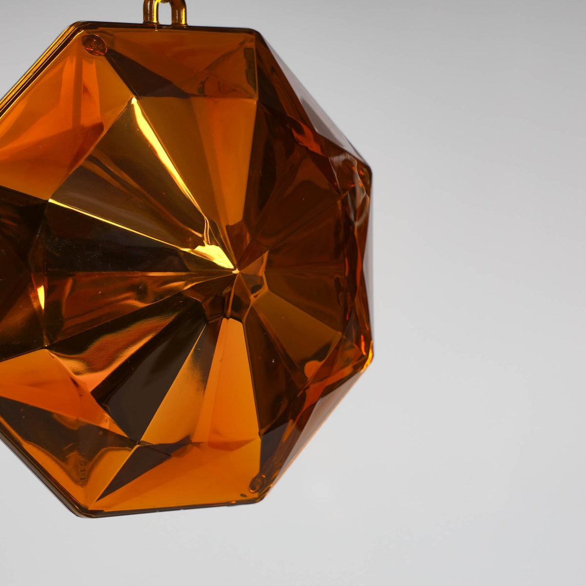 Topaz Octagonal Cut Gem Hanging Tree Decoration