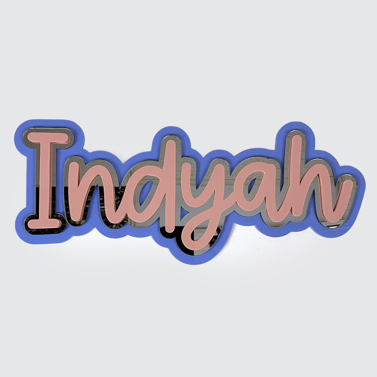 Personalised Triple Laser Cut Layered Name Plaque