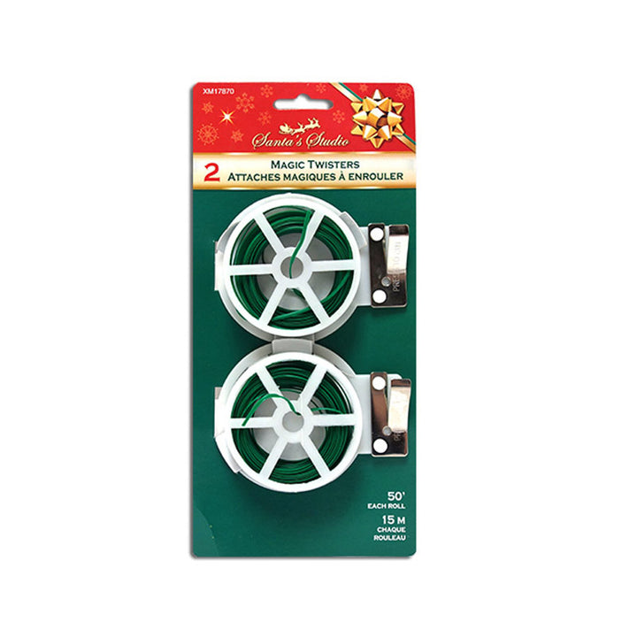 Twist Ties with cutter 15m 0.42 Gauge 2pk