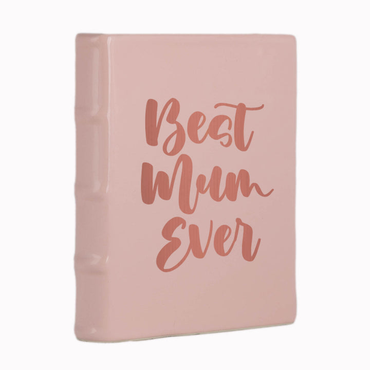 Pink Book Planter with Decal 21cm(h)