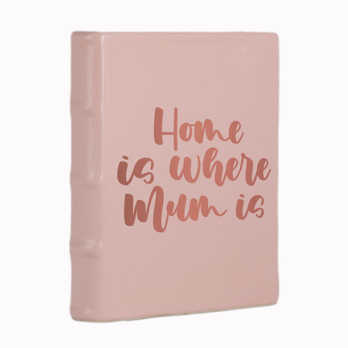 Pink Book Planter with Decal 21cm(h)