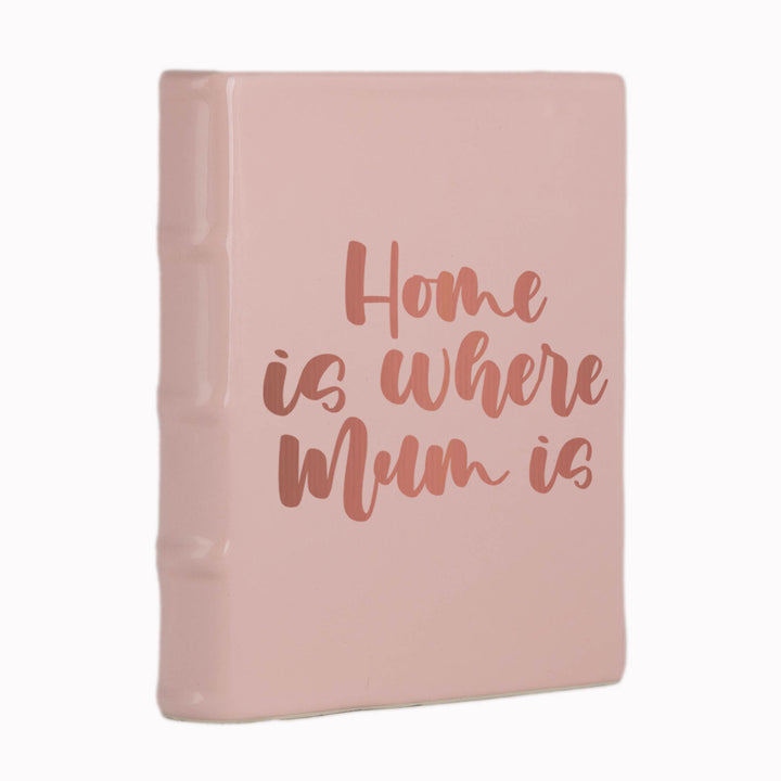Pink Book Planter with Decal 21cm(h)